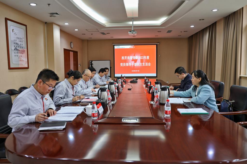 凯发一触即发有限党委召开2022年度民主生涯会-凯发一触即发
