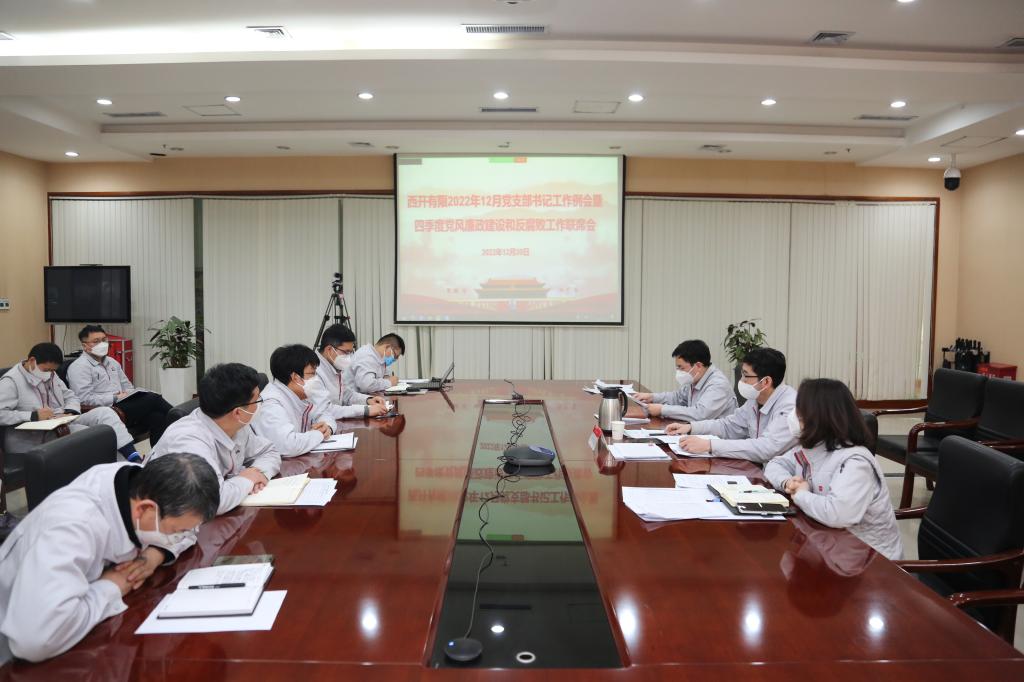 凯发一触即发有限党委召开12月党支部书记事情会暨四序度党风廉政建设及反糜烂事情联席会-凯发一触即发