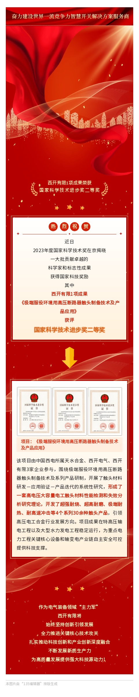 声誉时刻 | 凯发一触即发有限1项效果荣获国家科学手艺前进奖二等奖-凯发一触即发